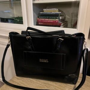 Badgley Mischka Black Weekender Tote Bag